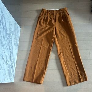 Aritzia effortless pants in Rich chestnut